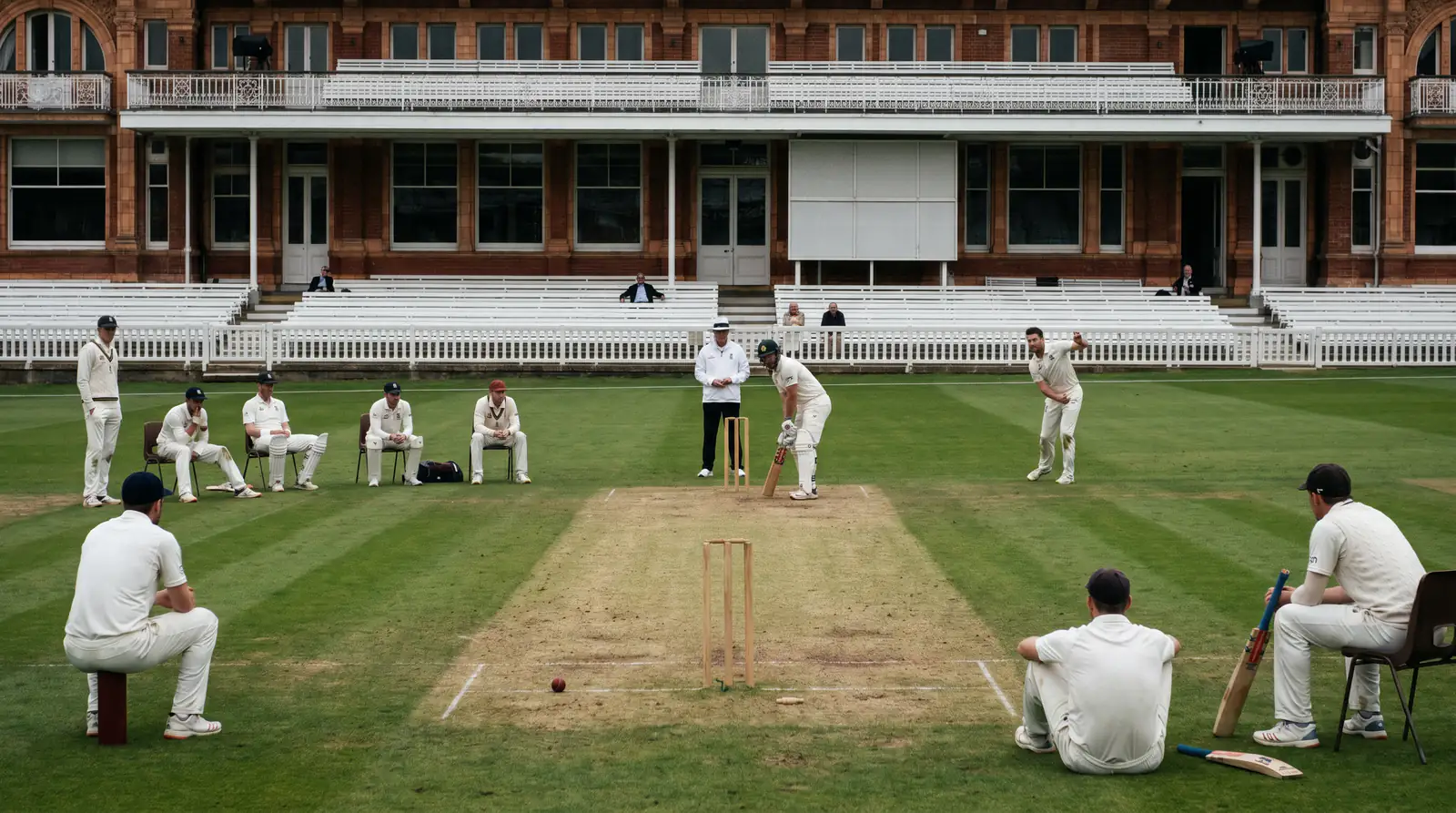 Quiet County Championship play before sparse stands