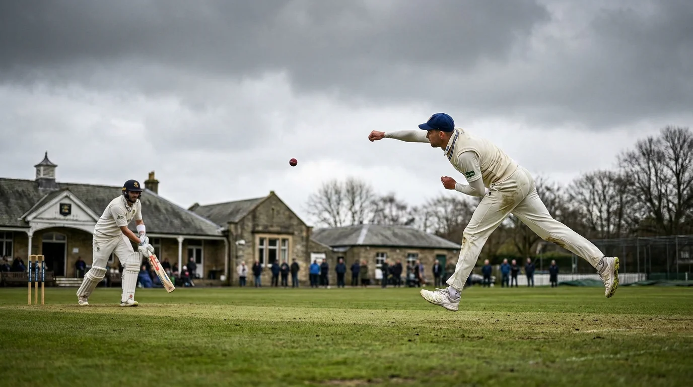 County seam bowler exploiting helpful spring conditions