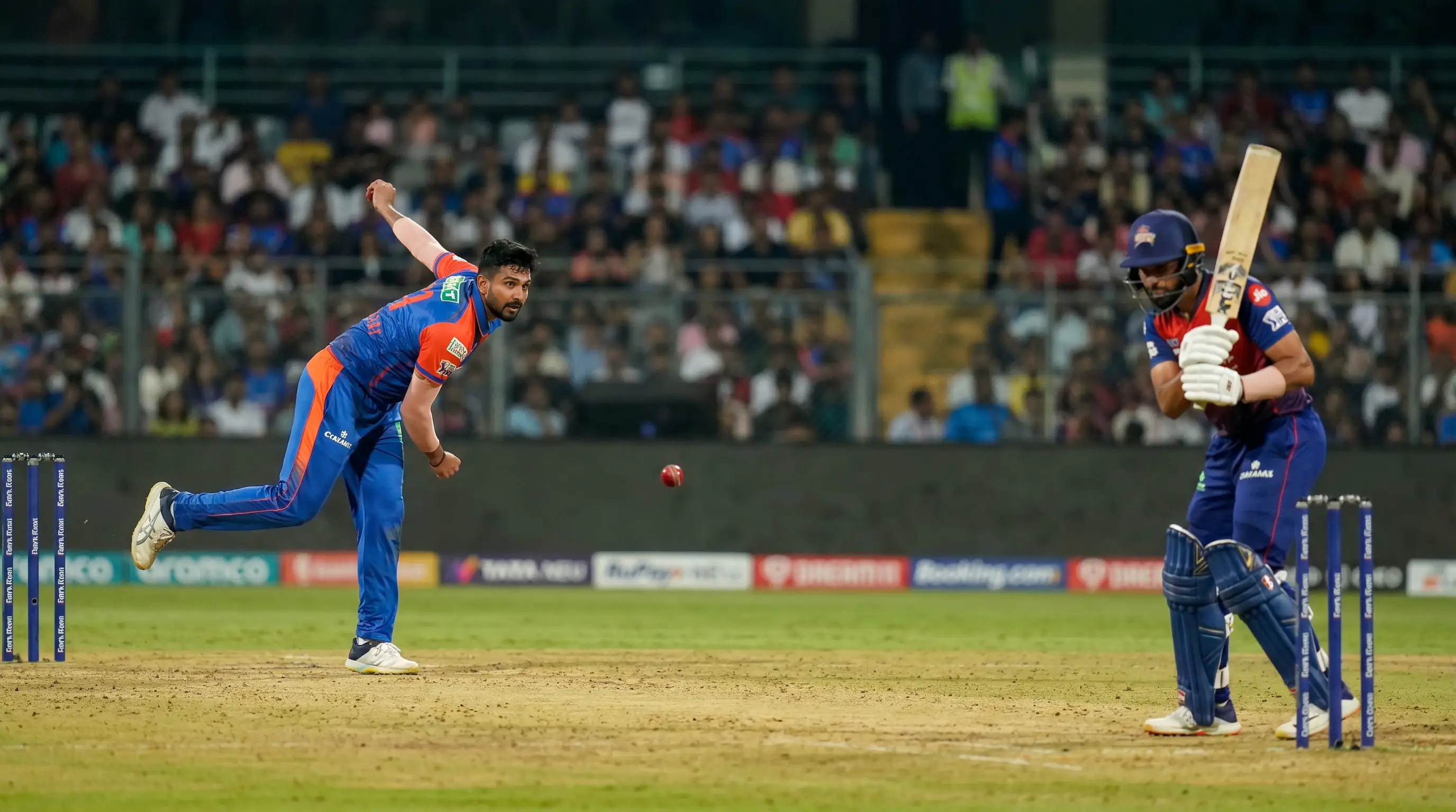 T20 spinner bowling on a flat batting-friendly pitch