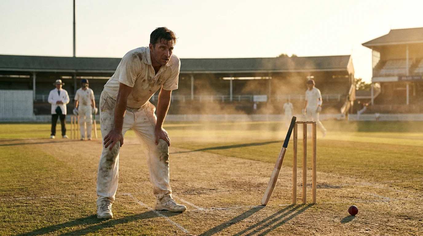 Test bowler in a long demanding spell across a day's play